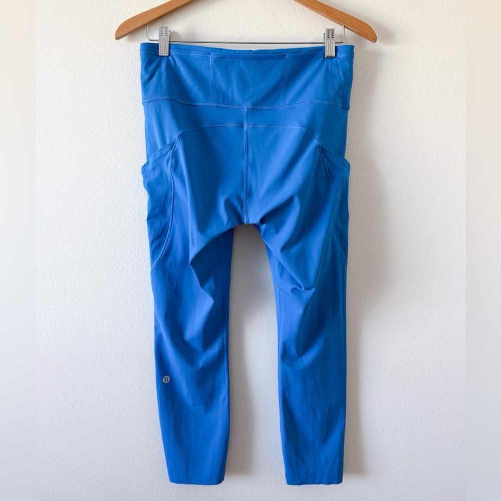 Lululemon Fast and Free High Rise Crop 23” Size 10 color Poolside PreLoved - Picture 3 of 7